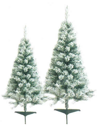 スノーチップスノーファイバークリスマスツリー